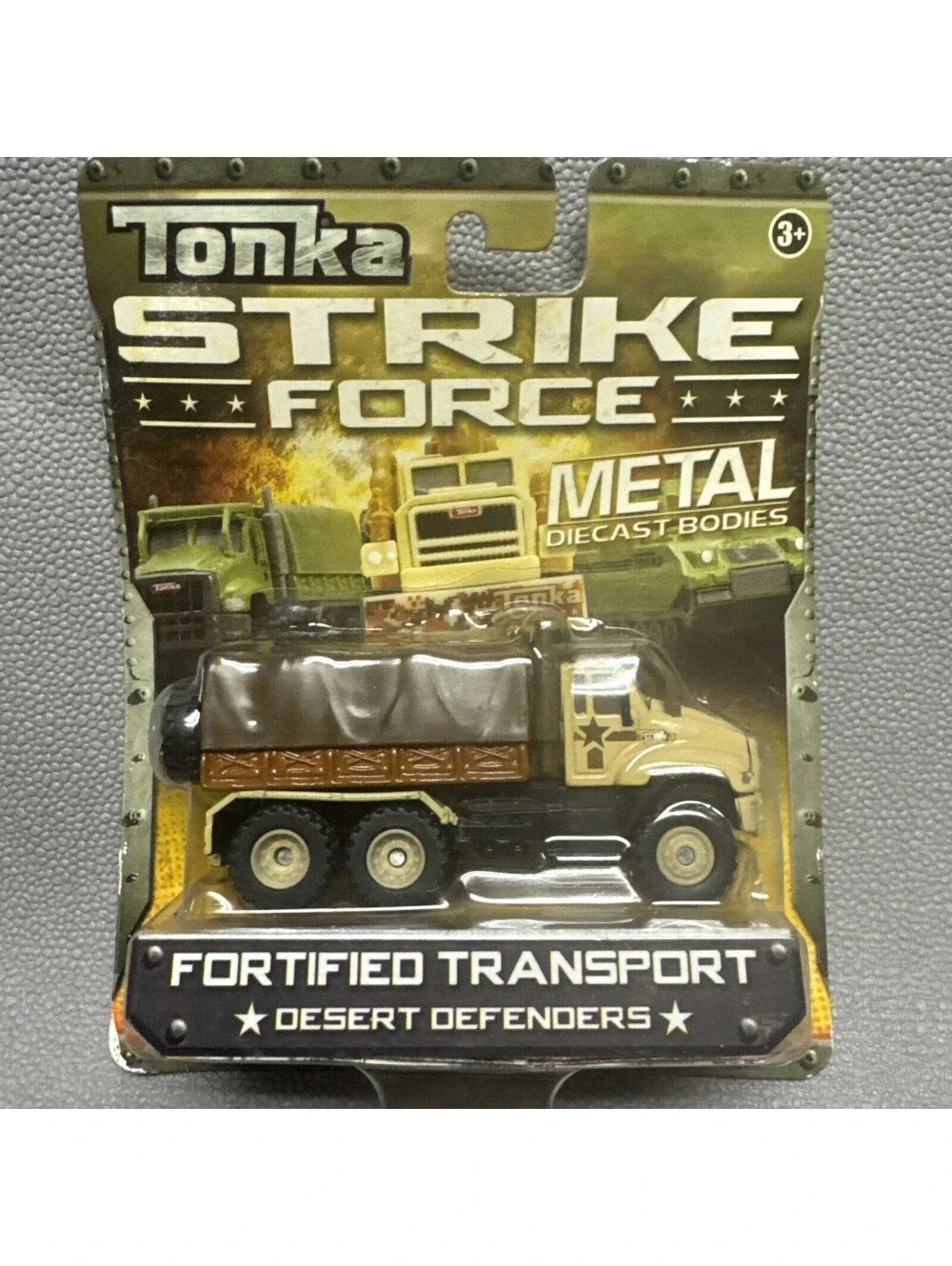 Tonka Strike Force Metal Desert Defenders Air Assault & Fortified Transport 1/64
